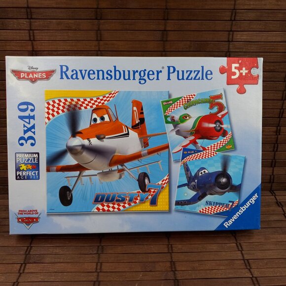 Ravensburger Disney Planes 3 In 1 49 Piece Puzzles Dusty Skipper Chupacabra - Picture 1 of 8